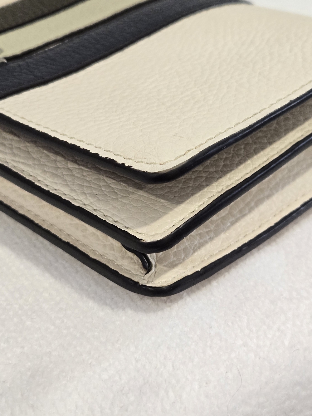 Coach Anna Fold Over Clutch Crossbody with Racing Stripe - Picture 6 of 16